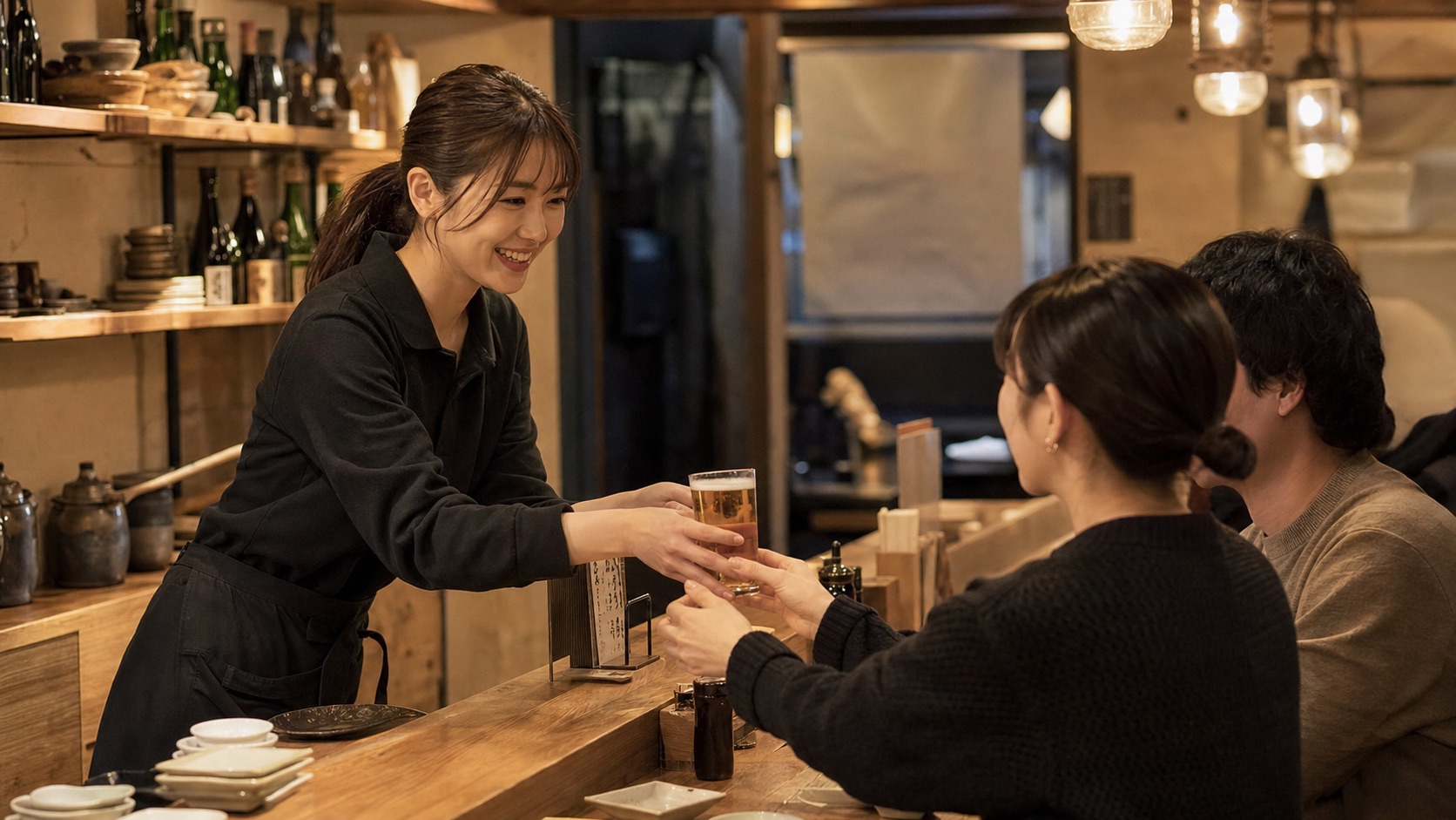 創作居酒屋のホールスタッフ